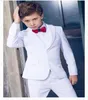 Boy039s Формальная одежда с двумя пуговицами и отворотом, детский дизайнерский красивый свадебный костюм для мальчика, наряд для мальчиков, куртка, брюки, на заказst8167920