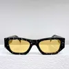 24SS Brand Designer Women Solglasögon SPSA01S Turtle Color Acetate Fiber Rectangular Frame UV400 Yellow Lens Lady Fashion Outdoor Casual Glasses Bring Original Box