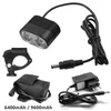 Lampor wasafire mini 2* xml2 LED -cykelljus 5000 lm cykelfront lampor 4 lägen mtb strålkastare cykellampa + 8.4v 18650 batteripaket