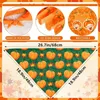 30st Thanksgiving Christmas Dog Bandana Bulk Pumpkin Bibbs Fall Triangle Scarf för små medium stora husdjur 240113