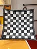 (Chitrine's boutique store) Classic brand Xiaoxiang style checkerboard 90cm silk square towel fashion beach exclusive gift