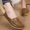 Kleid Schuhe Frauen Wohnungen Slip On Frauen Loafers Weiche Mokassins Mit Echtes Leder Schuhe Frau Plus Größe Flache Schuhe Frauen Kausalen Schuhe Oxford