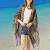 Шарфы, летний пляжный кардиган с узором пейсли, пляжная одежда с короткими рукавами и открытой передней частью, солнцезащитный крем, купальник, накидка