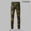 AMR jeans haut de gamme jeans hiphop jeans de forage style goutte à goutte jeans camouflage vert arméepantalon coupe slim jeans rap goutte à goutte pantalon tendance jeans skinny jeans y2k pantalones goutte à goutte