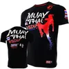 T-shirt Muay Thai pour hommes, course à pied, Fitness, sport, manches courtes, boxe en plein air, lutte, survêtements d'été, respirant, séchage rapide, 240113