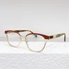 24newarrival luxury design tfco lady optical frame 232t 53-18-145lightweight quality multi-color metal eyebrow fullrim for prescription goggles fullset case