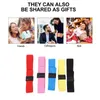 Dinnerware 5pcs Strap Lunch Holder Straps Elastic Band Outdoor Bento Lunchbox For Home Kitchen School Red Blue Yellow Black