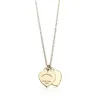 designer Best Seller lussuosa collana a cuore donna in acciaio inossidabile coppia catena d'oro sul collo regalo per la vendita all'ingrosso di accessori per la fidanzata