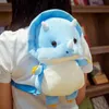 Fashion Creative 3D Dinosaur Ryggsäck Söt Animal Cartoon Plush Dinosaurs Bag For Children Barn Barngåvor 240113