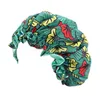 Bonnet de nuit pour femmes, motif africain, imprimé Ankara, doublure en Satin, doux, Extra Large, couvre-chef pour dames, chapeau de soins capillaires