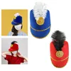 Berets American Marching Band Hat Costume Accessories Uniform Drum Major For Role Play Festival Halloween Events Dress Up