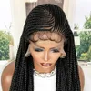 Arrival Synthetic Lace Frontal Braided s for Black Women 34 Inches 13x6 with Baby Hair Afro American 240113