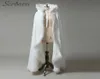 Ivory Fur Wedding Cloaks For Bridal Wraps With Cap Luxury Train Spring Fall Style Thick Bridal Accessories Christmas Cloaks Custom6362205