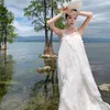 Casual Dresses Fairy White Dress for Women Summer Mesh Embroidery Fjäril