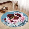 Tapis de sol de Style chinois, rond, pour salon, chambre à coucher, Yoga, rétro, antidérapant, lavable, décoration de la maison