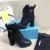 Designer leer en nylon stof laarsjes dames enkellaarsjes leer Biker Boot Australië Bootiess Winter bootss maat US 4-10