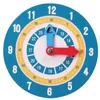 Montessori Learning Clock Wooden Watch Children Calendar 어린이 장난감 5.9 인치 시간 게임 교육 장난감 어린이 240113