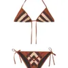 sexy split bikini designer maillots de bain femmes mode luxe imprimé bikini dos nu à bretelles maillot de bain de plage