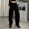 Women Pants Black Jogging Sweatpant For Baggy Sports Pants Gray Jogger High midja Svett Casual Female Trousers 240113