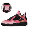 Zapatos personalizados amantes zapatos de baloncesto Zapatos de bricolaje de dibujos animados del Día de San Valentín Zapatos casuales retro hombres mujeres zapatos zapatillas de deporte al aire libre negro rosa rojo tamaño grande eur 36-49