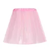 Skirts 3 Layered Short Sequin Skirt Adult Dancewear Ballet Mesh Tutu High Waist Pleated Pettiskirt Carnival Party