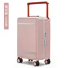 Suitcases Travel Luggage Leisure Trolley Wide Pull Bar Suitcasex Fashion Simple Wholesale Large 20/24 "boarding Box