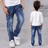 Ienens Kids Boys Jeans Fashion Adhicle Classic Bants Denim Clothing Kids Baby Boy Bowboy Bowboy Long Long 5-13y 240113