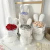 Decoratieve Bloemen Roos Bloemboeket Oren Boeketten Handgemaakte Kunstmatige Bruiloft Valentijnsdag Cadeau Decor