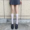 Calzini da donna estivi più alla moda tubo medio polpaccio super sottile cosplay giapponese adatto stile JK Lolita sotto il ginocchio con bordi in pizzo