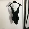 Costume da bagno estivo da donna, bikini di un pezzo, costumi da bagno firmati, lettera di moda, bikini ricamato a vita alta, costume da bagno di lusso, costume da bagno da spiaggia, in tinta unita