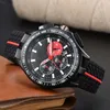 2024 Mannen kijken Nieuwe horloge Top Waterdichte rubberen horlogeband Business Casual Quartz Watch Men's Three Eyes Multifunction Chronograph FR08
