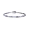 Designer New Light Luxury Niche Delicate Ins Wind Bracelet Female Full Diamond S925 Sterling Silver Advanced Sense Tennis Chain