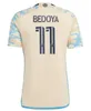 2023 2024 Philadelphia Union Soccer Jerseys Uhre Bedoya Martinez Camisetas de Futbol Przybylko Aaronson 23 24 Football قمصان موحدة بعيدًا