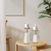 Candle Holders White Living Room Modern Nordic Restaurant Industrial Container El Centre De Table House Decoration
