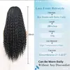 Boho Box Braid s Bouclés Extrémités Partie Carrée Tressée Lace Front Pré Pincées Avec Des Cheveux De Bébé Pour Les Femmes Blonde 240113