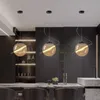 Modern Gold Dine matsal sovrum pendelljus inomhus belysning taklampa hängande ljusarmatur för vardagsrum