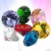 Vazen 100 stuks acryl kristal diamant kleurrijke eettafel accessoires decoraties doorzichtig plastic vulmiddel