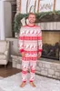 Kadın pijama 2024 Aile Noel Eşleşen Pijama Seti Noel Yetişkin Çocuk Anne ve Kızı Baba Oğul Bebek Bakış Kıyafetleri