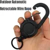 Keychains Heavy Duty Retractable Pull Badges ID Reel Carabiner Key Chain Buckle Holder Outdoor Keychain Holds Multiple Tools