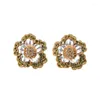 Stud Earrings Sweet And Romantic Meticulously Designed Crafted Banquet Attendance Dress With Eye-catching Ear Studs