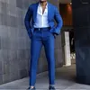 メンズスーツファッションメンスリムフィット2ピースフォーマルショールラペルシングルブレスト男性スーツパーティープロムグルームウェディングタキシードブレザーパンツ