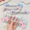 Haaraccessoires Kinderen Zoete Strik Kam Clip Trendy Elastische Clips Haarspelden Haarspeldjes Voor Meisjes Babyhoofdbanden