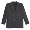 여자 정장 긴 옷 겉옷 겉옷 솔리드 그레이 오버 블레이저 여성 코트와 재킷 블랙 재킷 드레스 세련된 우아한 야외 판매