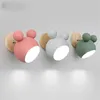 Wandlamp Scandinavische slaapkamer salonlamp studie applique murale armatuur eenvoudige en mooie kinderkamer wandlamp