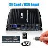 Högtalare 4*400W 4.1Chanle Mini HiFi Digital Bluetooth Wireless Power Amplifier Car Home Audio Stereo högtalare Bassförstärkare USB/SD AUX