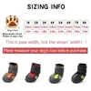 حذاء Truelove Pet Dog للكلاب الصغيرة الكبيرة في الهواء الطلق عاكس PAWS PUPPY BOOTS FOOTWEAR Buty DLA PSA 240113