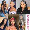 Box Braided Headband s for Black Women Synthetic Twist Crochet Hair Cornrow Braid Long Straight 240113