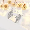 Dangle Earrings Deer Stud Sterling Silver Plated Korean Christmas Earring 925 Needle Allergy Free For Women Jewelry