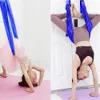 Partihandel justerbar antennyogband elastisk stretchdörr hängande yogarbälten Hammock Swing Fitness Handstand Rope Training Device Women