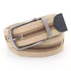Wholesale Hot Selling Men's Nylon Material 40MM Needle Buckle Braided Color Thickened Cotton Belt Needle Belt Buckle